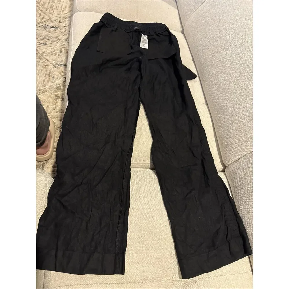Quince XS 100% Linen Wide Leg Pants, Boho, Preppy, Beach, Resort, EUC